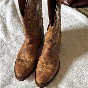 Brown Leather Cowboy Boots